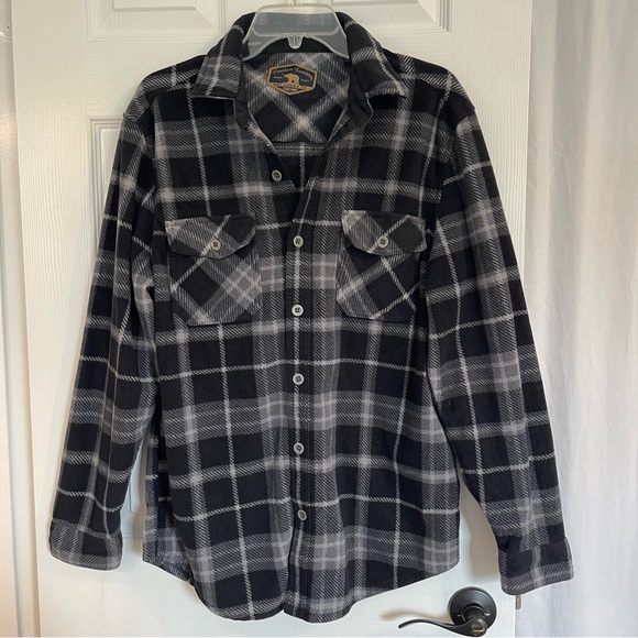 Freedom Foundry Men's M Plaid Fleece Cabincore Outdoors - Picture 9 of 13